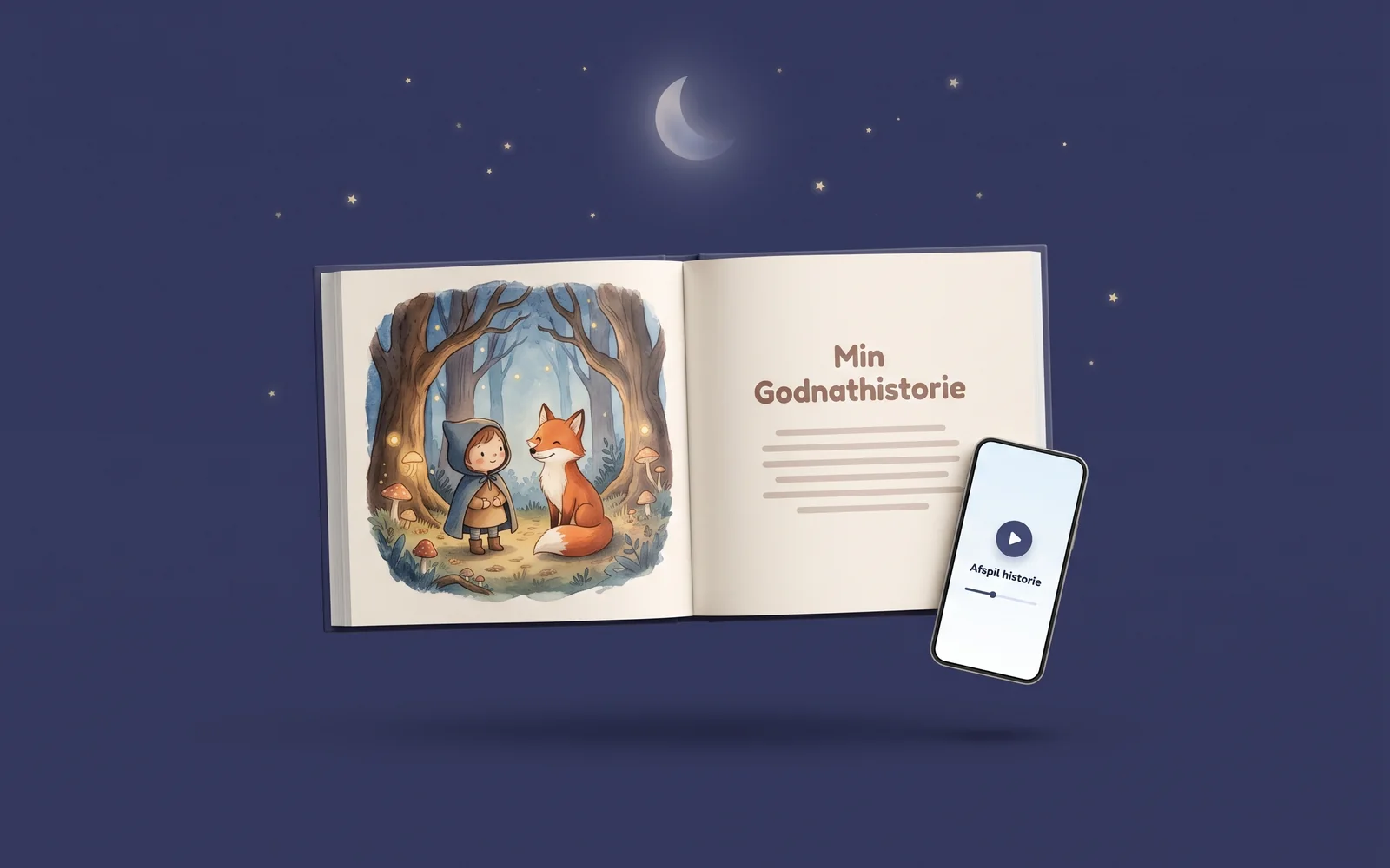 Min Godnathistorie, personalised bedtime stories